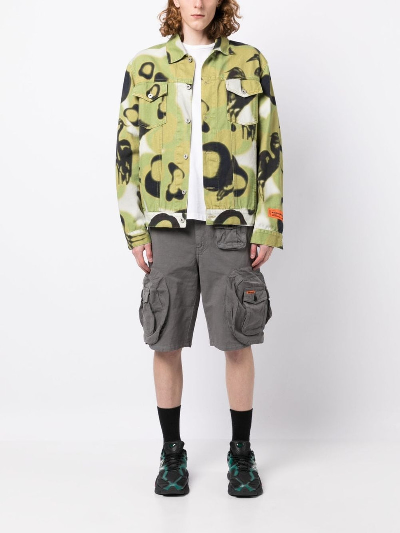 Heron Preston cotton-blend cargo shorts outlook