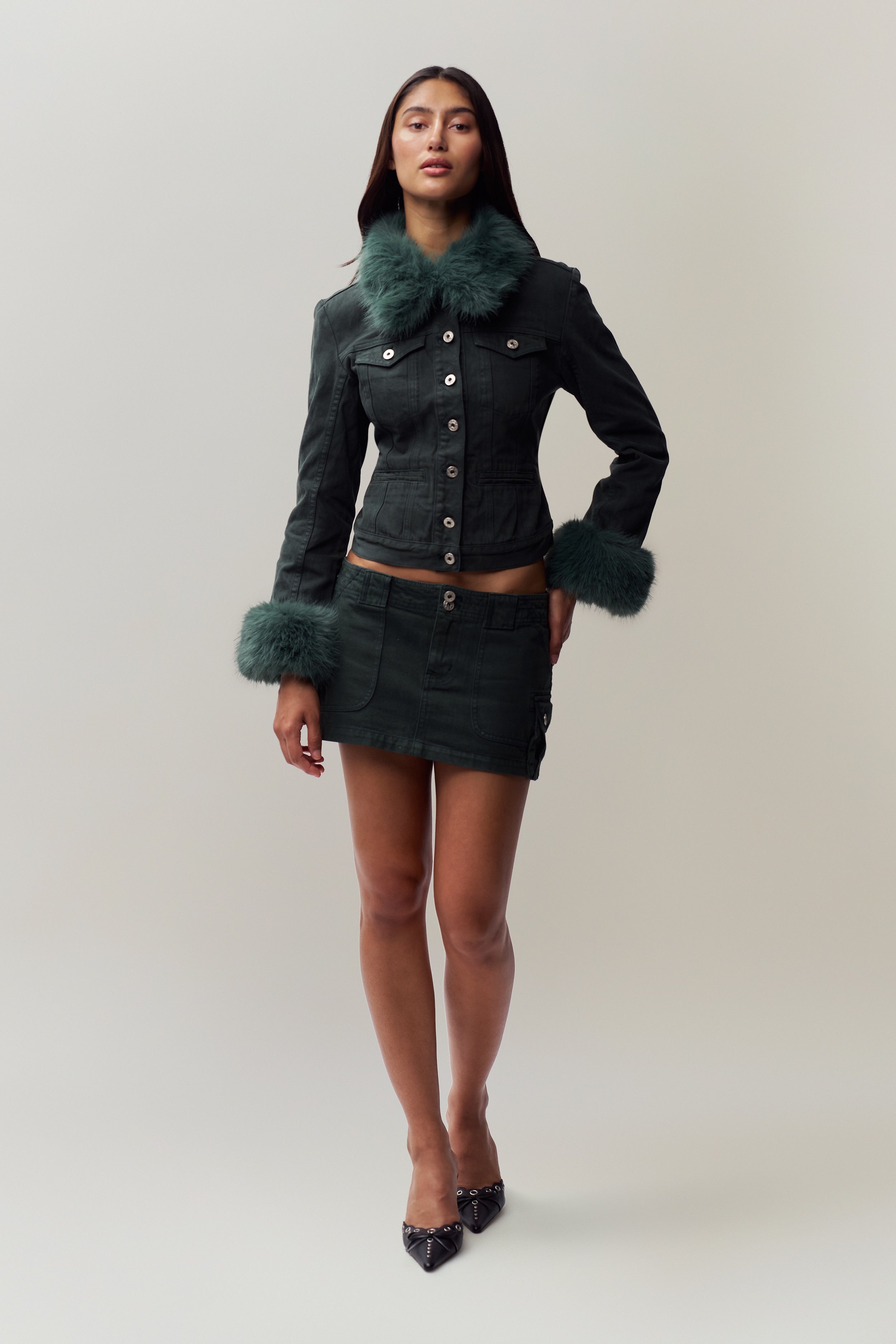 ANAIS CARGO MINI SKIRT - 1