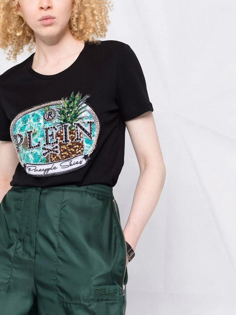 crystal-embellished short-sleeve T-shirt 5