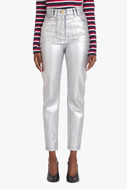 Silvery skinny cut jeans - 6