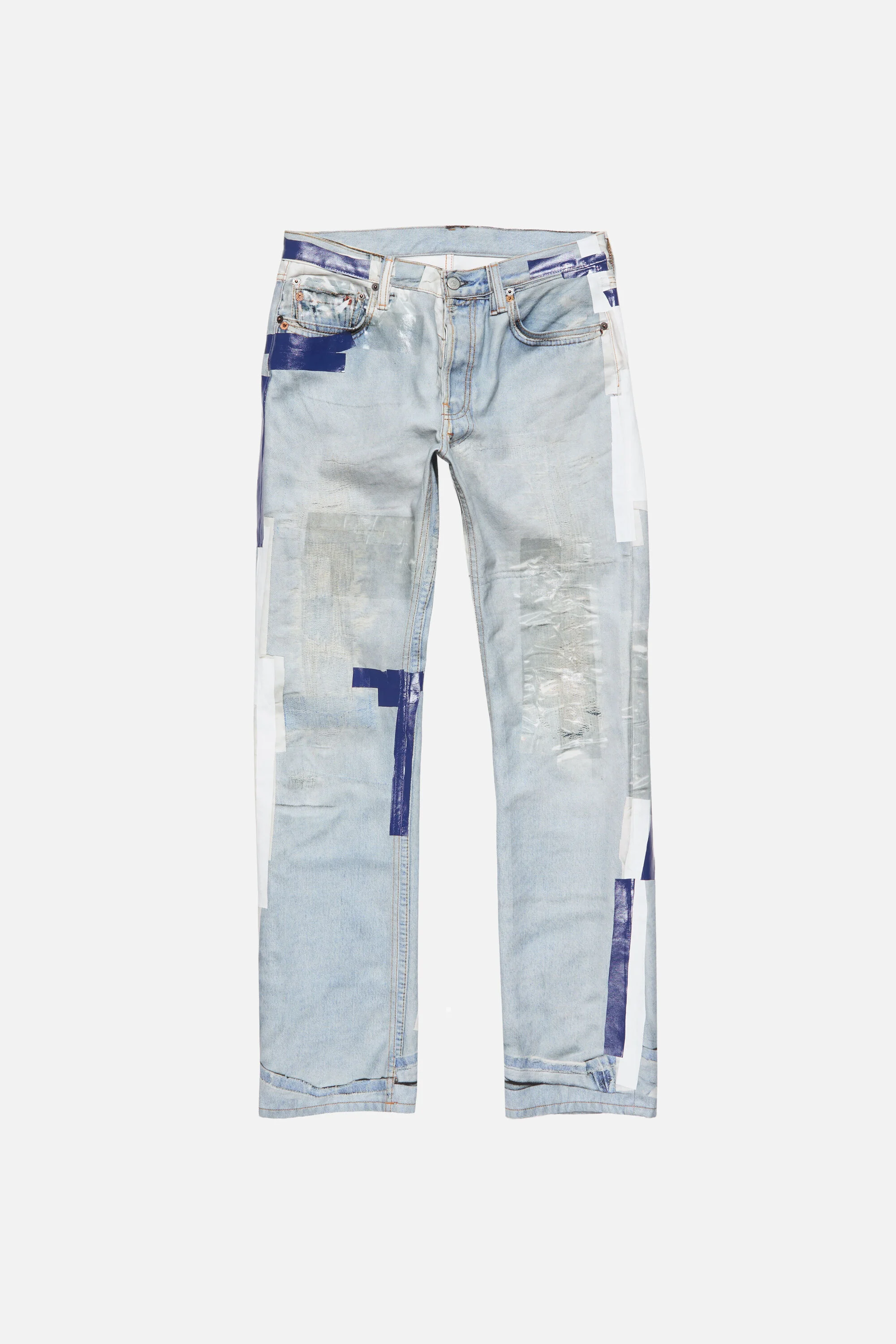Trompe-l'œil tape jeans - Light blue - 1