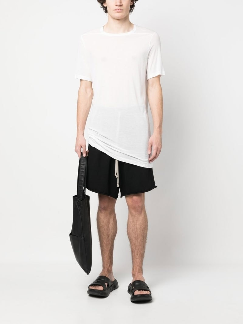 Rick Owens DRKSHDW raw-cut hem drawstring shorts outlook