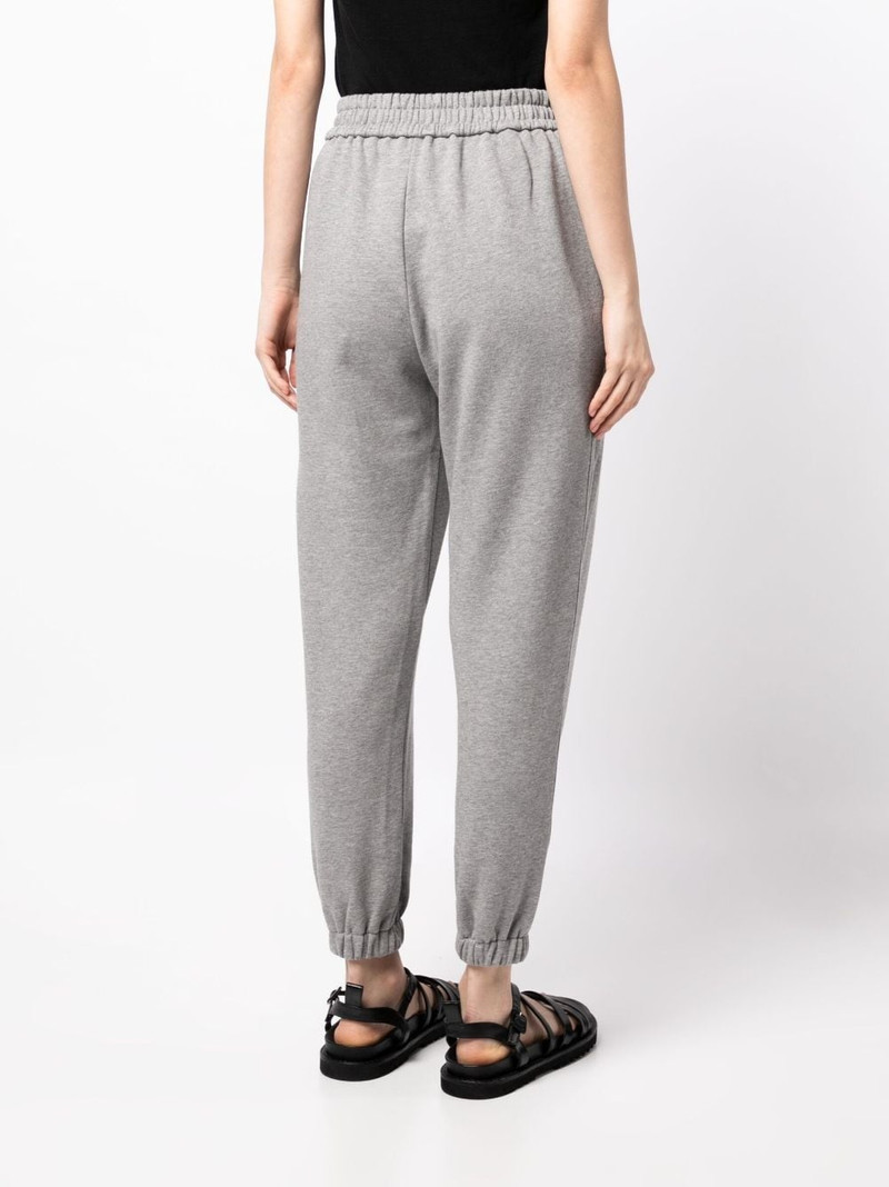mélange-effect drawstring track pants 4