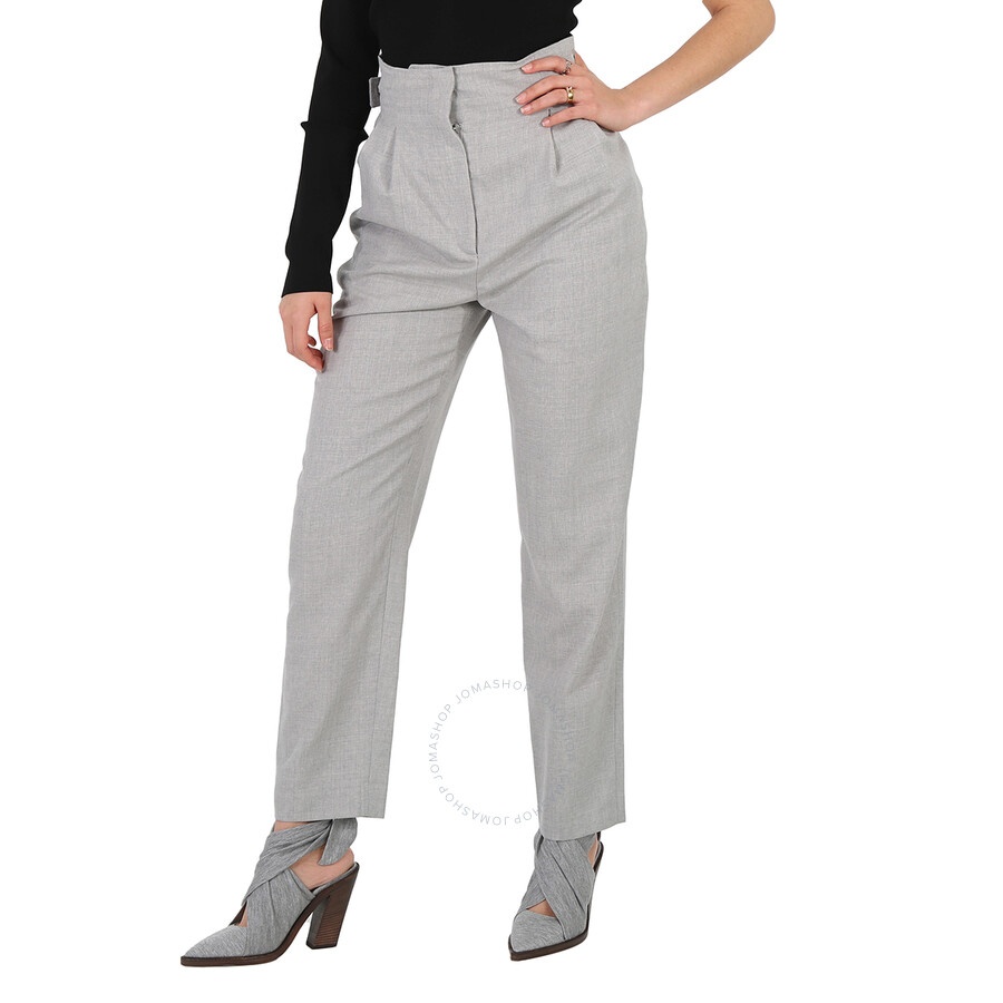 Burberry Cut-out Detail Wool Tailored Trousers - 5