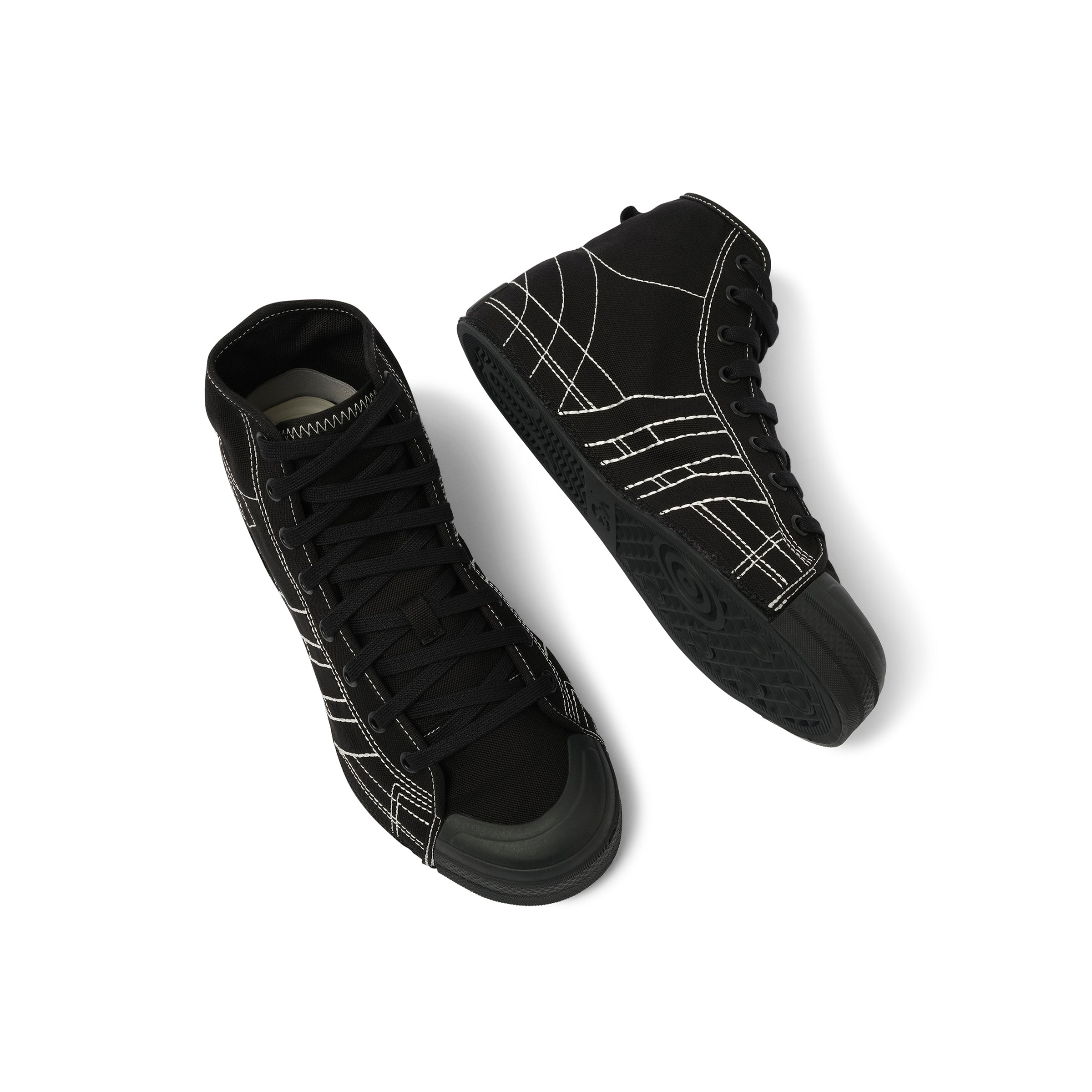 Nizza High Sneaker in Black/Off White - 4