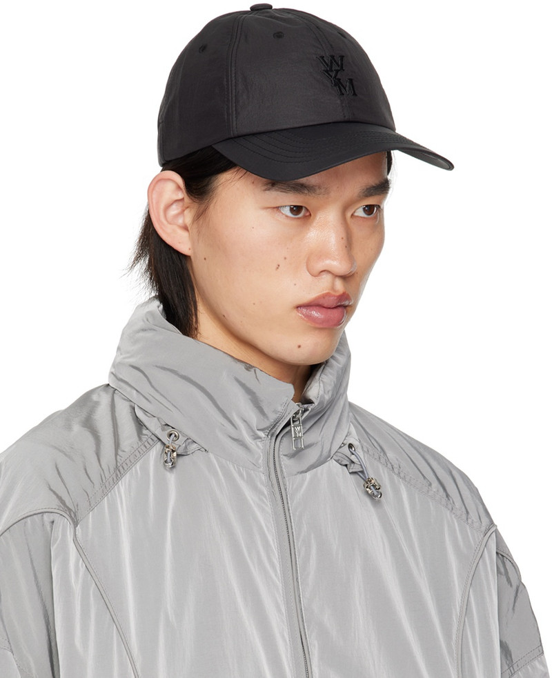 Wooyoungmi Black Eye Patch Ball Cap outlook