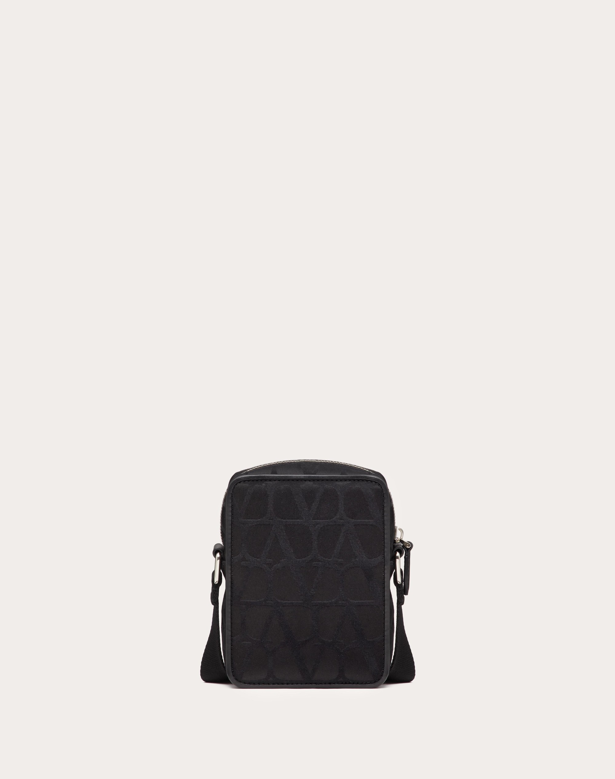 SMALL BLACK ICONOGRAPHE NYLON SHOULDER BAG - 4