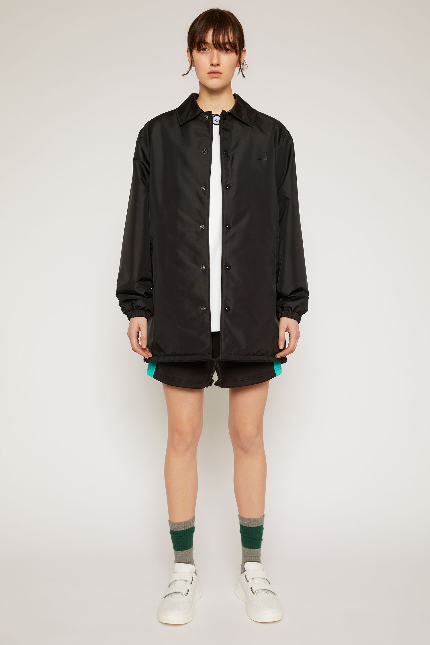 Face motif coach jacket black - 2