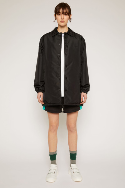 Acne Studios Face motif coach jacket black outlook