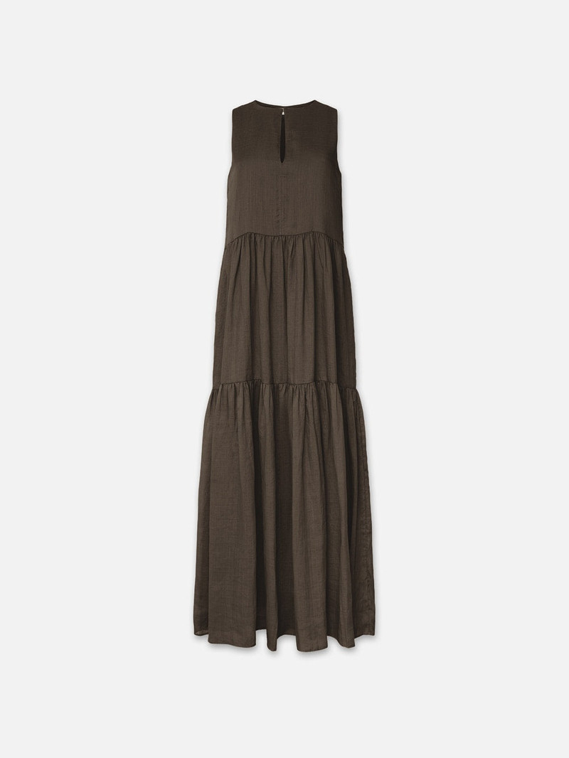Sleeveless Tiered Maxi in Cypress 1