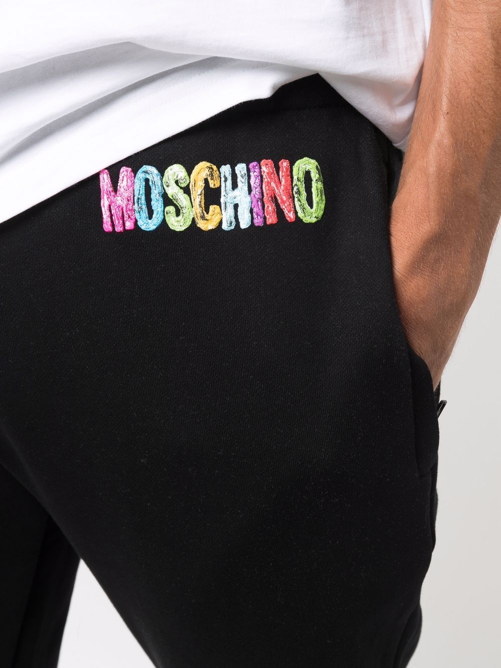 embroidered-logo sweatpants - 5