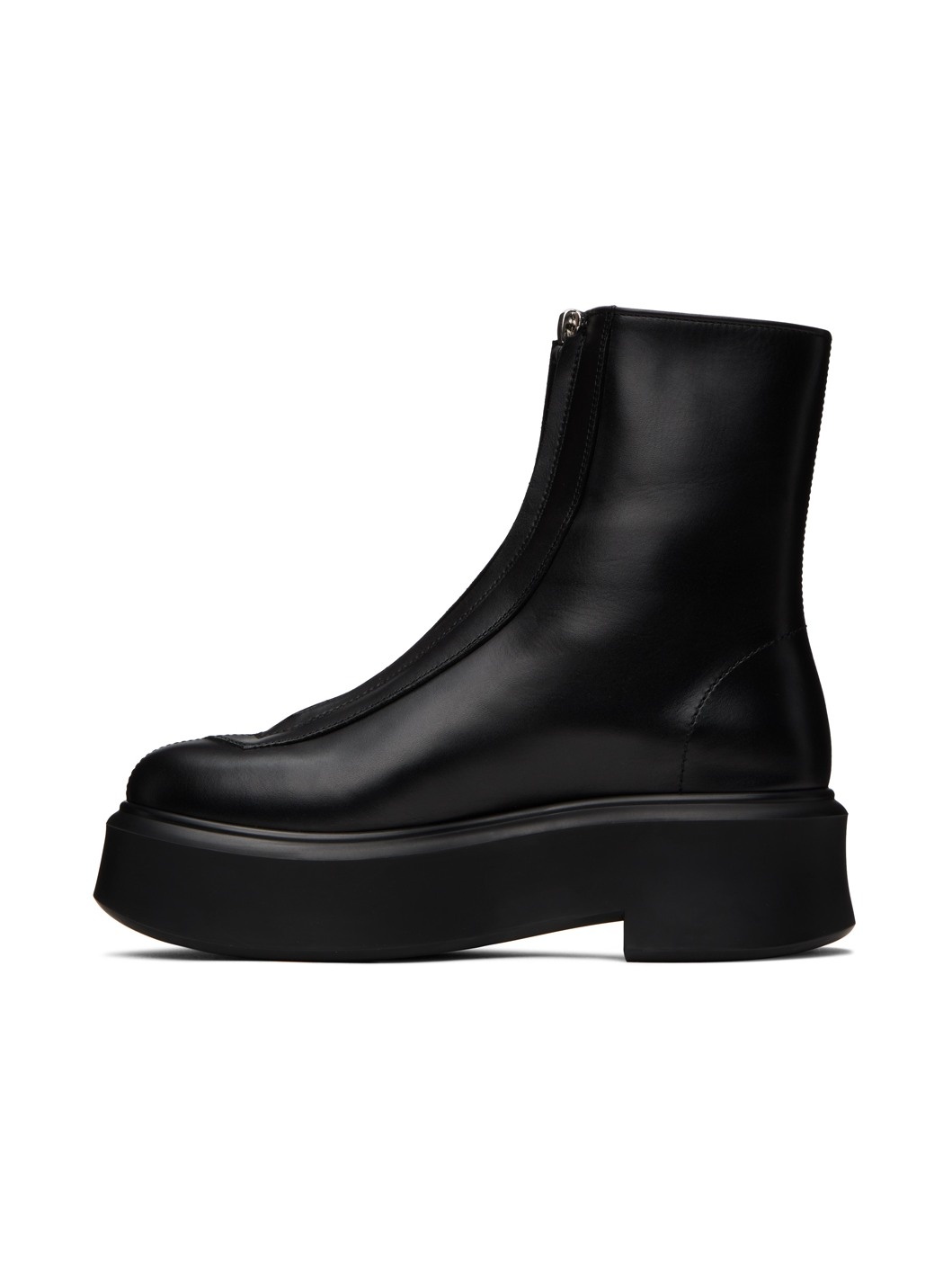 Black Zipped I Boots - 3