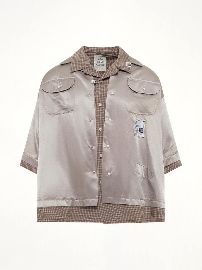 Maison MIHARAYASUHIRO W-Layered H/S Shirts in Beige outlook