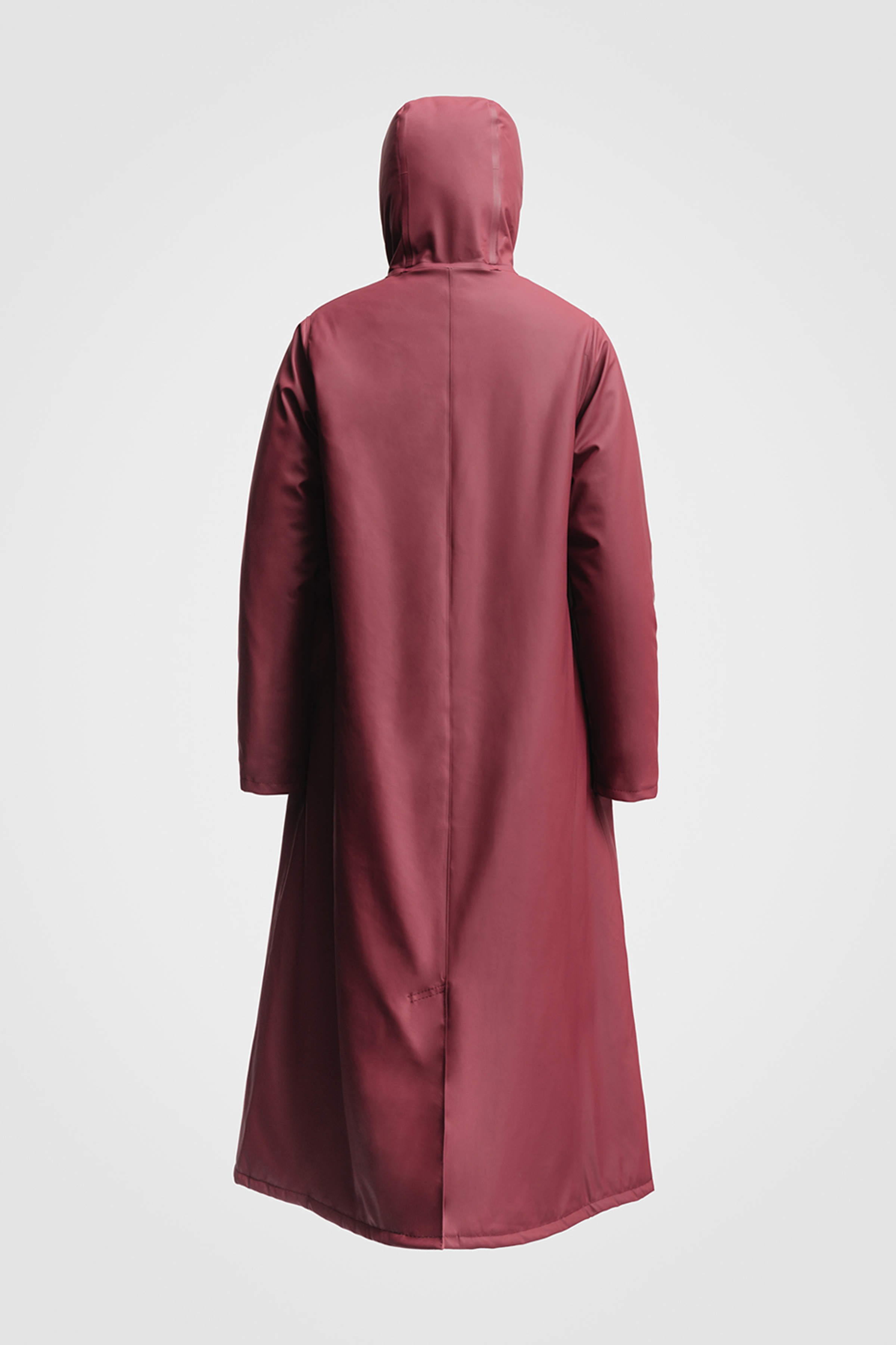 Mosebacke Long Winter Jacket Burgundy - 4
