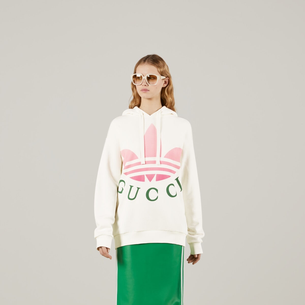 adidas x Gucci jersey hooded sweatshirt - 5