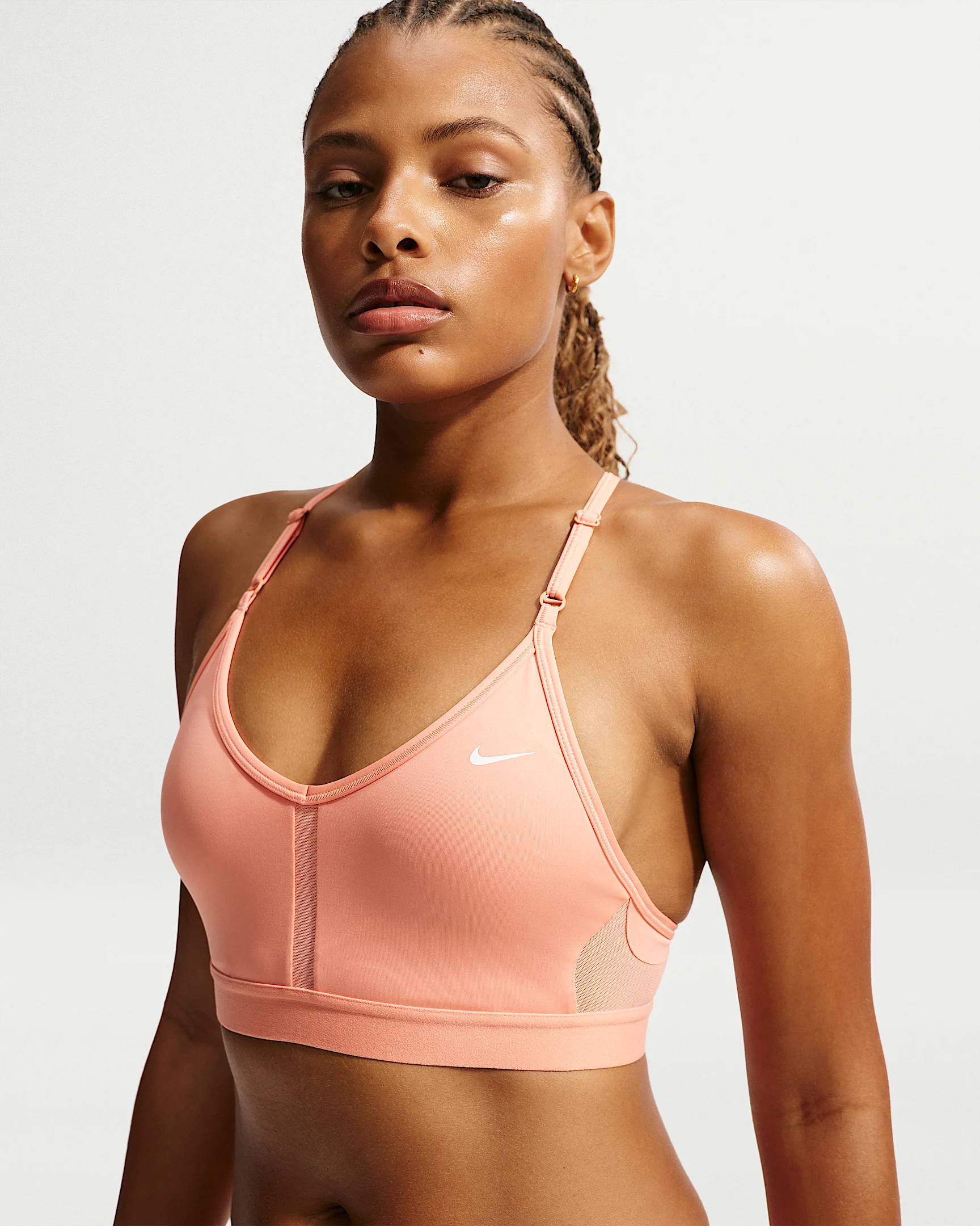 Nike Indy Women's Light-Support Padded V-Neck Sports Bra - 1
