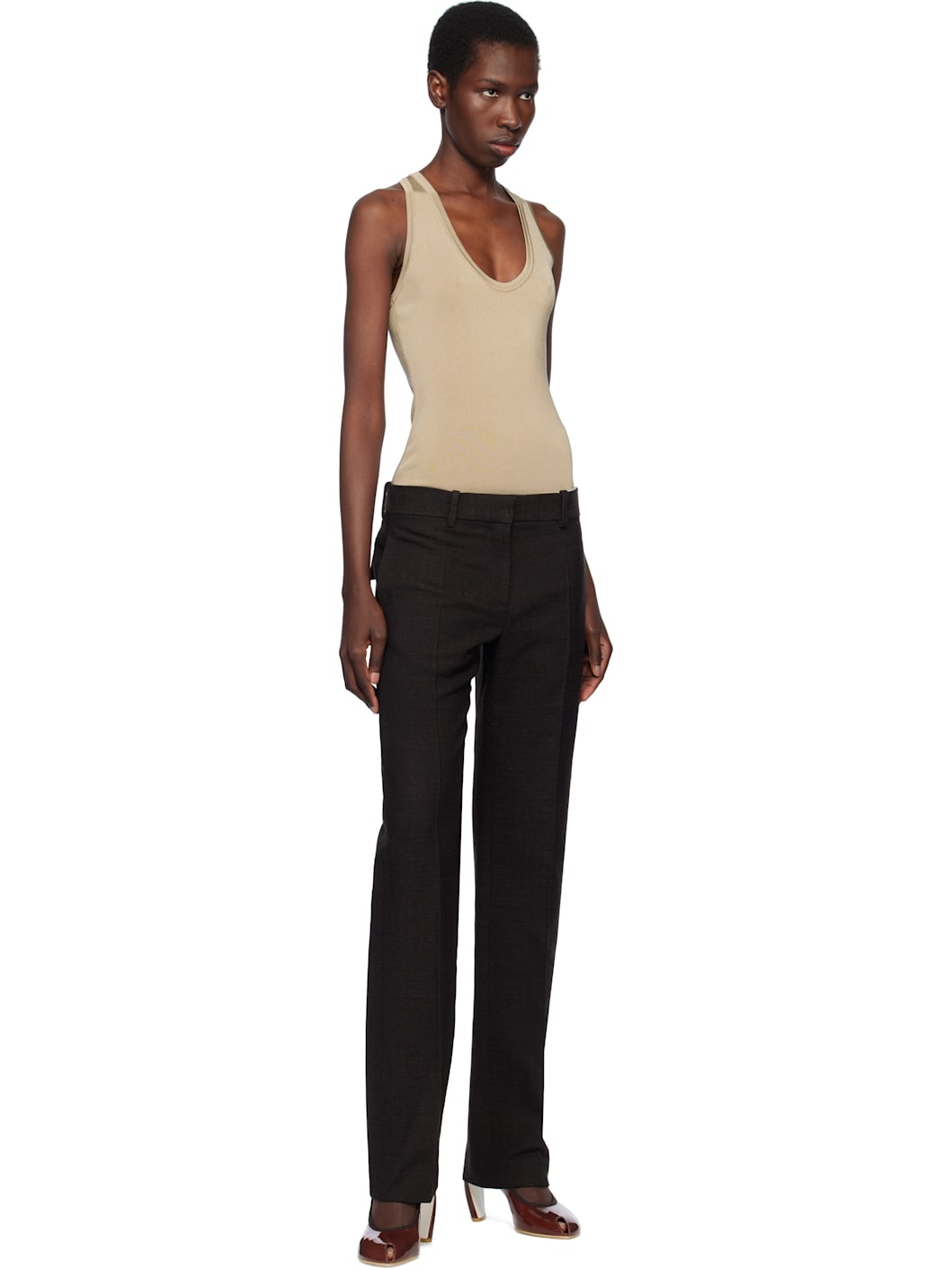 Khaki Knitted Bodysuit - 5