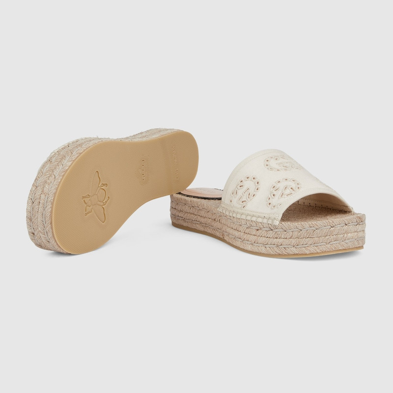 Women's Interlocking G espadrille sandal 6