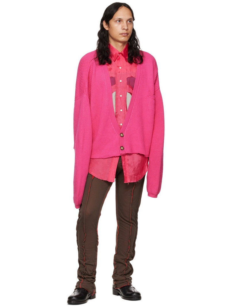 EDWARD CUMING Brown & Red Paneled Trousers outlook