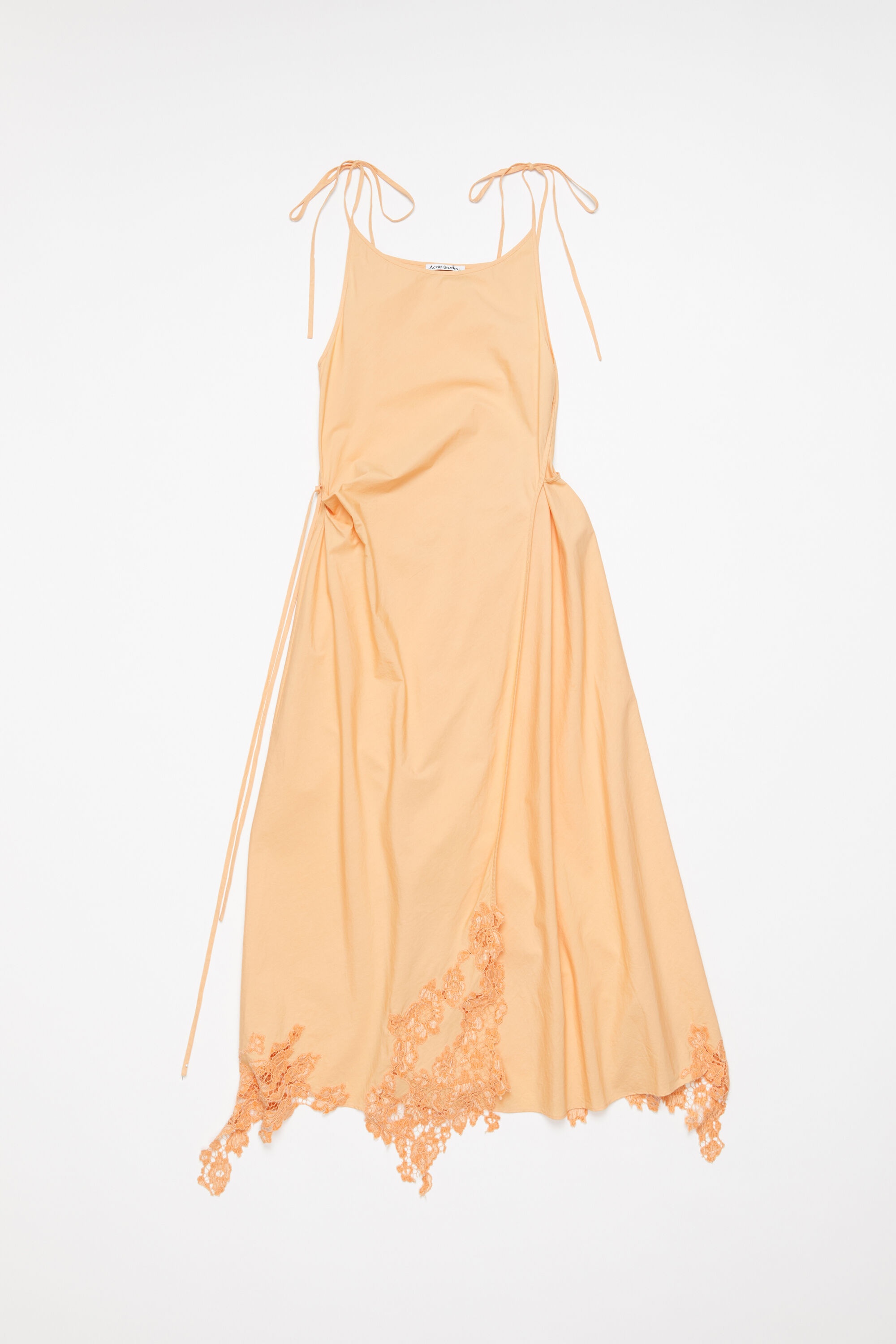 Lace wrap dress - Pastel Orange - 7