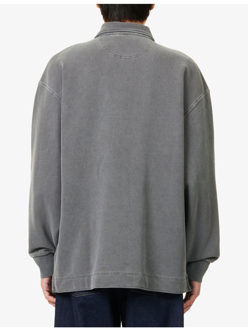 Embroidered-Logo Loose-Fit Cotton-Jersey Sweatshirt - 4