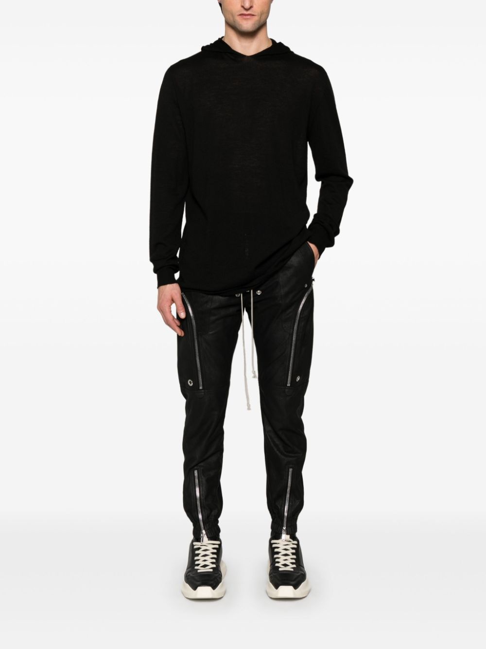 fine-knit hoodie - 2