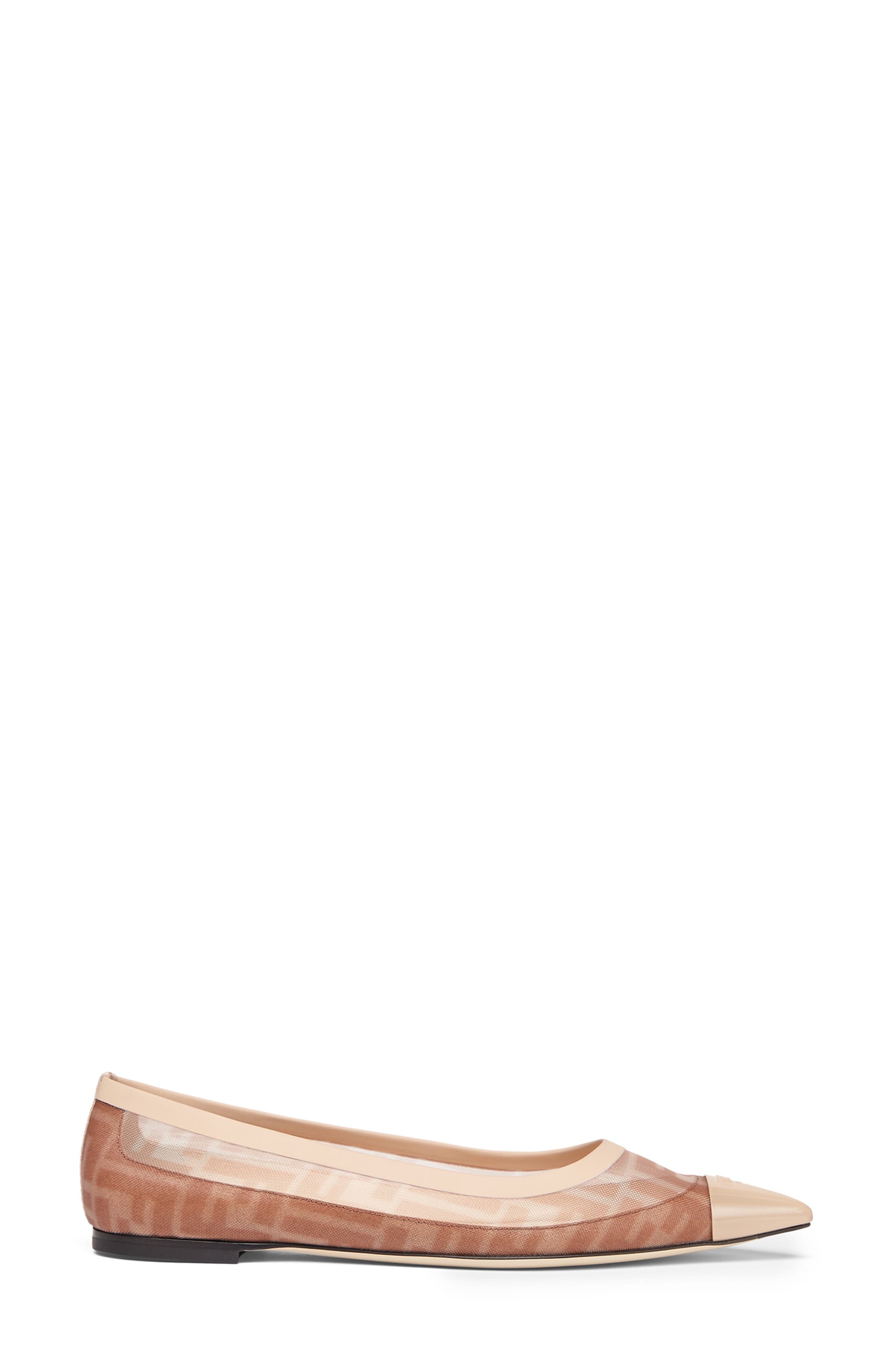 Fendi Colibri Pointed Toe Ballet Flat in Rose at Nordstrom - 2