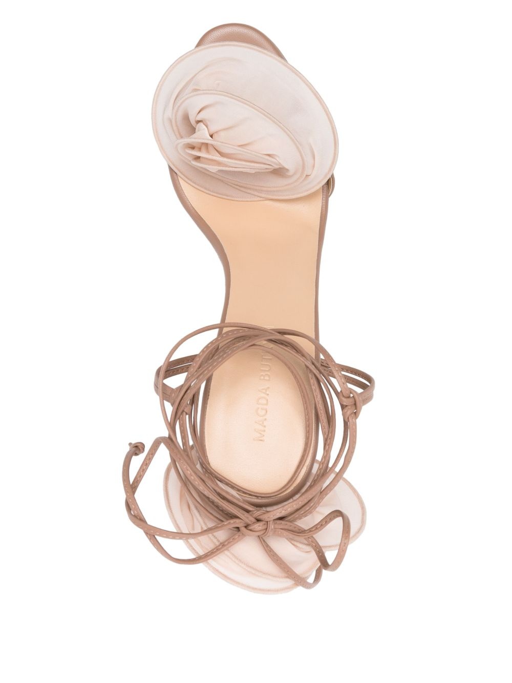 90mm floral-appliqué sandals - 4