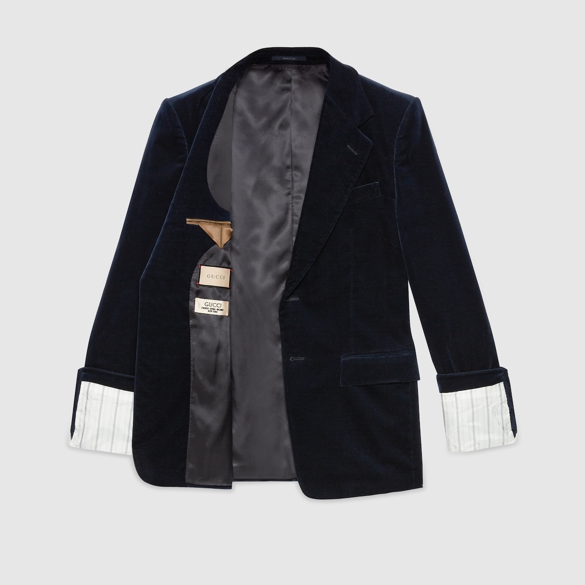 Stretch cotton velvet formal jacket - 8