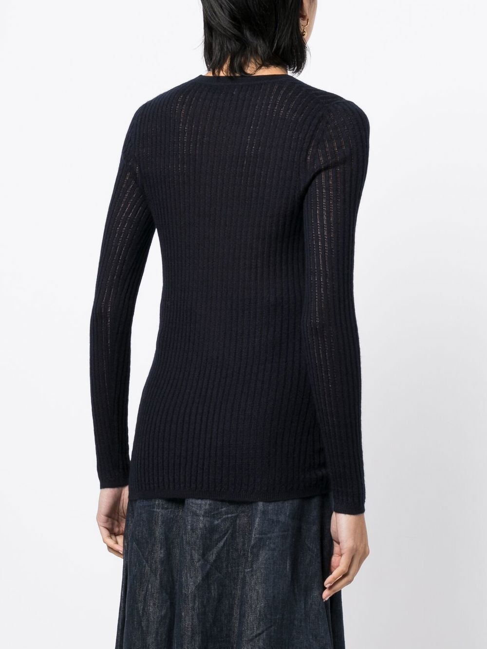 ribbed-knit cardigan - 4