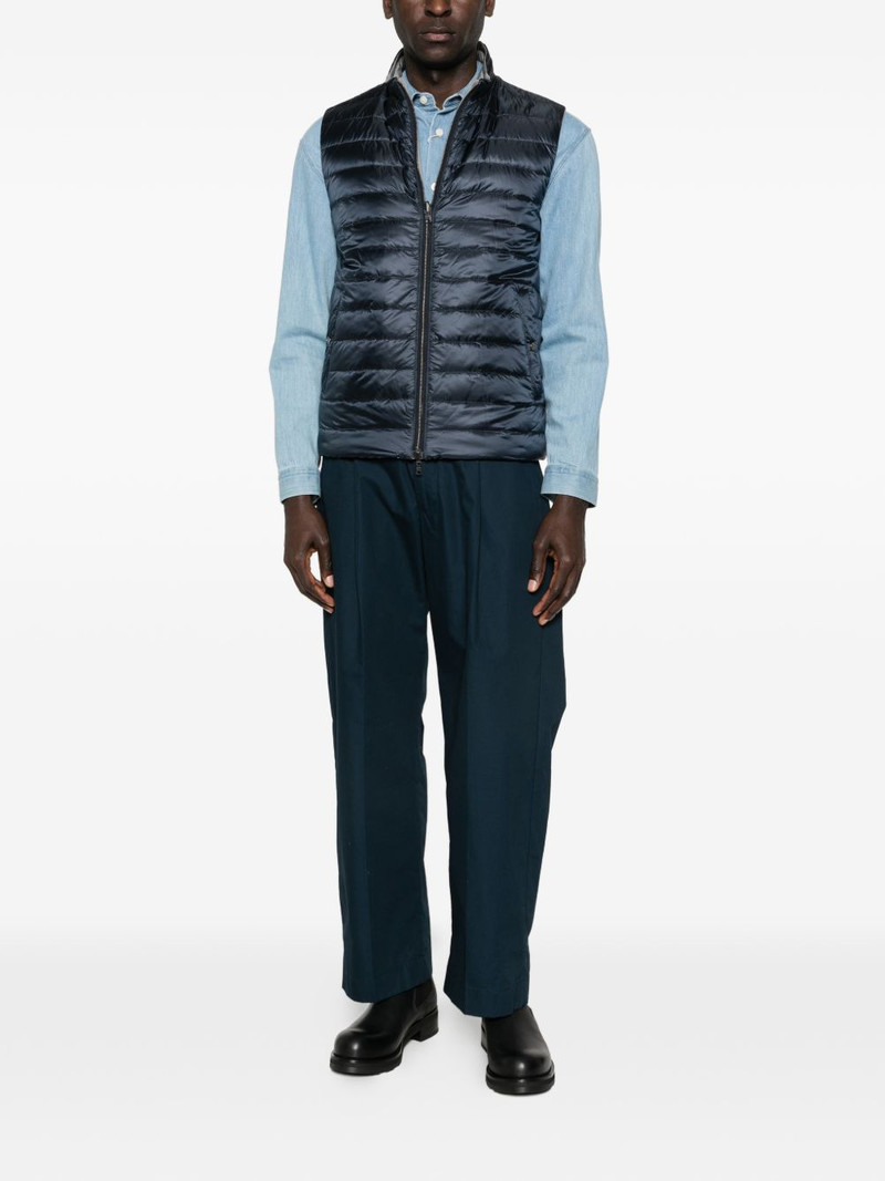 Herno zip-fastening quilted gilet outlook