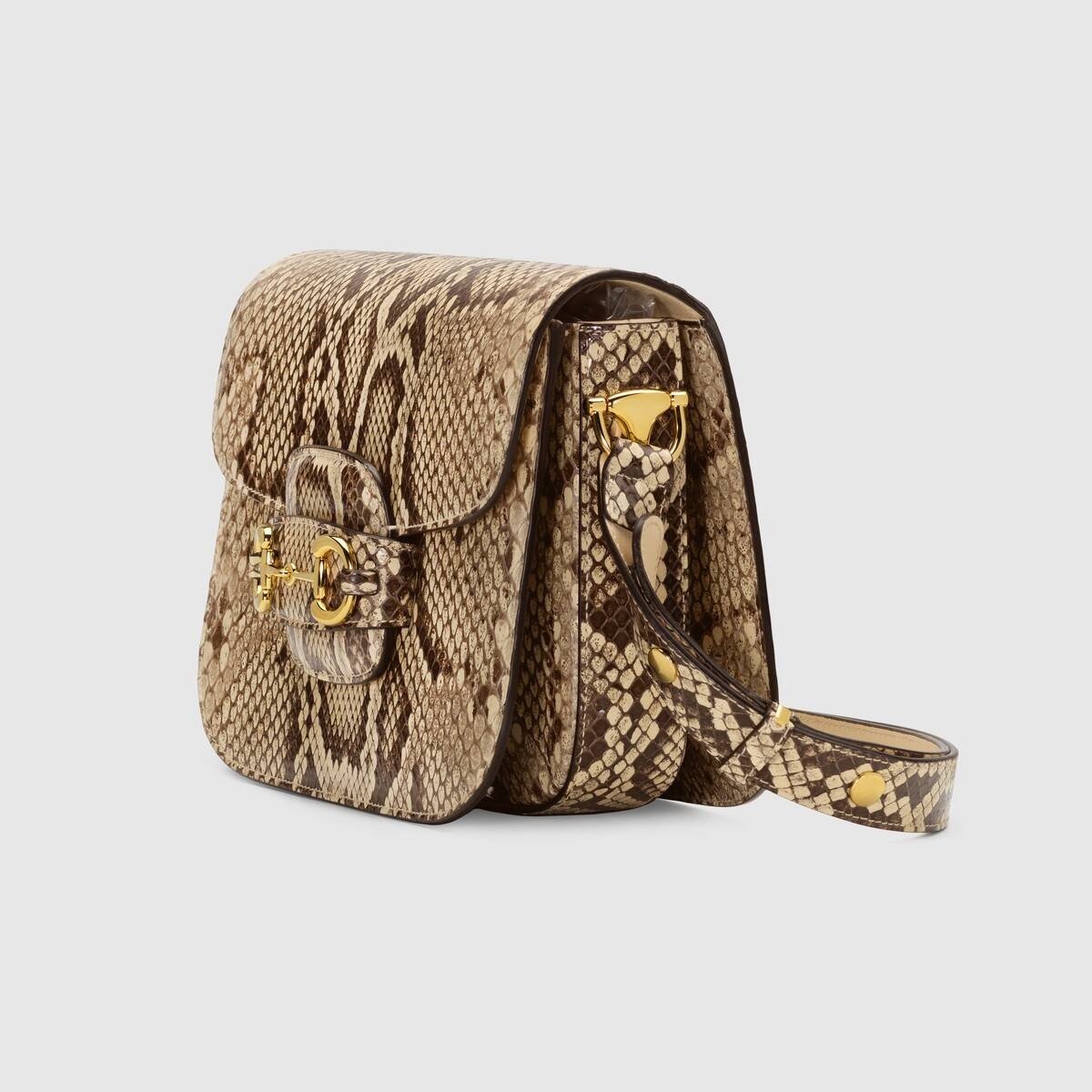 Gucci Horsebit 1955 python small shoulder bag - 2