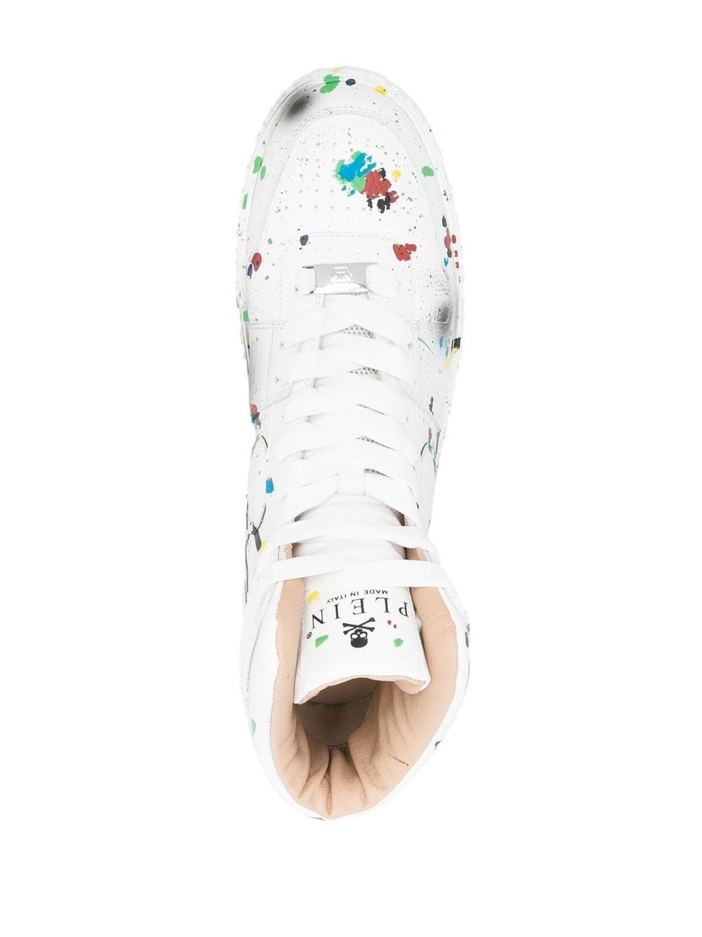 painted high-top sneakers - 4