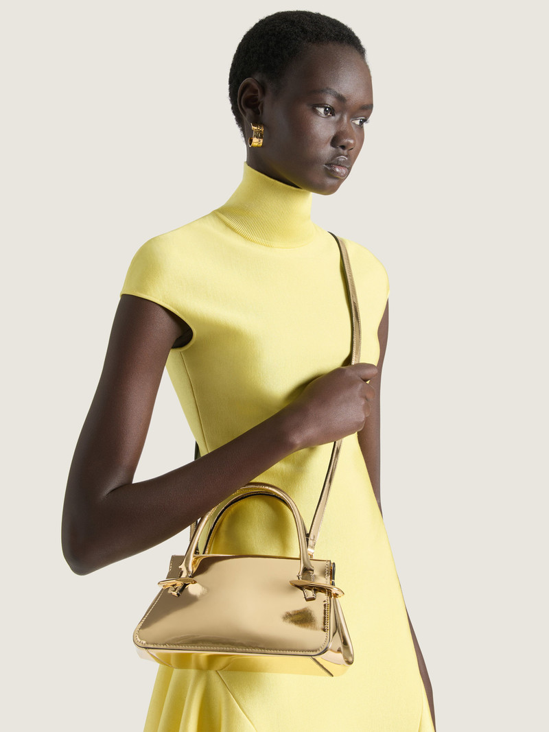 Givenchy MINI PINCH BAG IN MIRROR EFFECT LEATHER outlook
