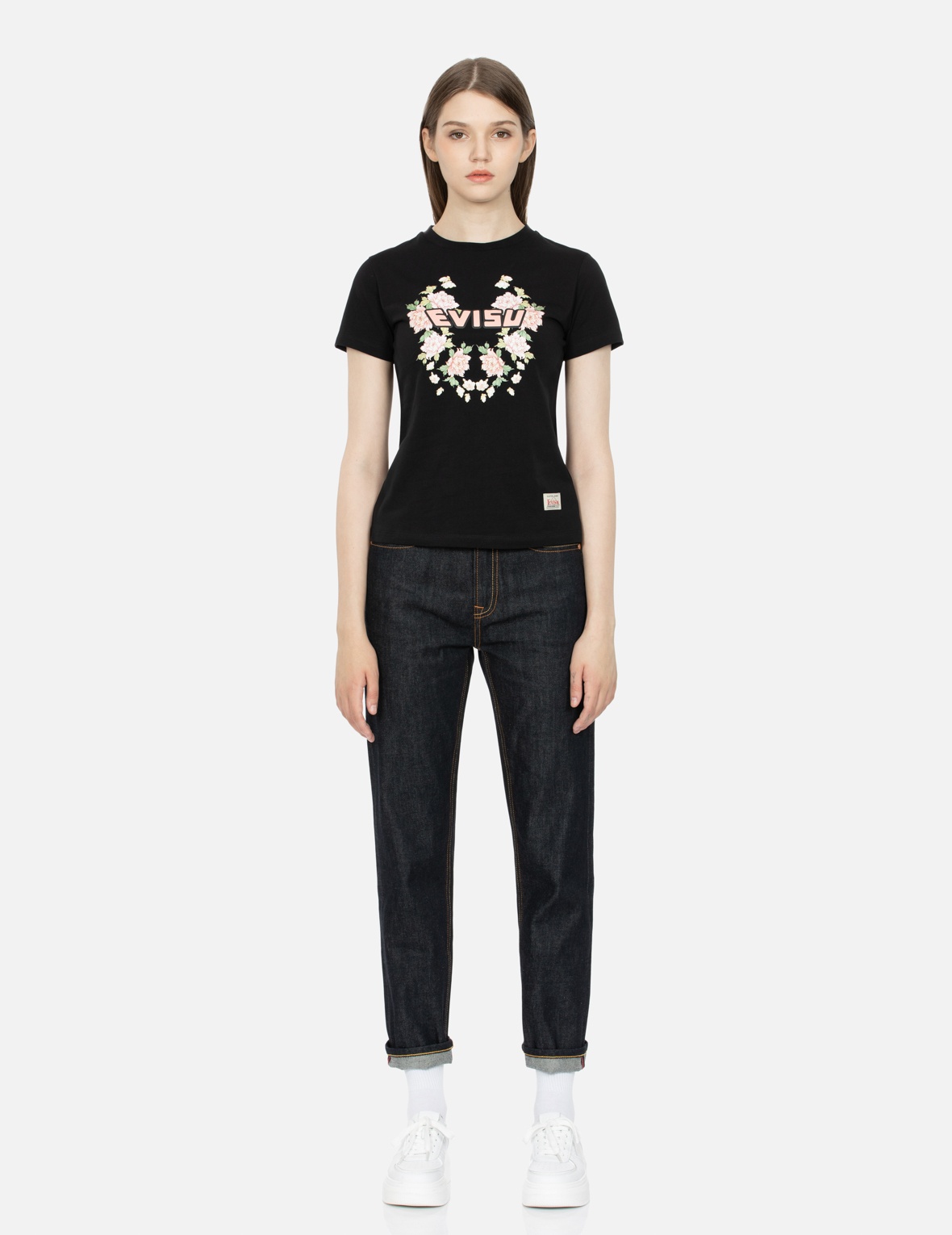 FLORAL-PATTERN AND LOGO PRINT SLIM FIT T-SHIRT - 5