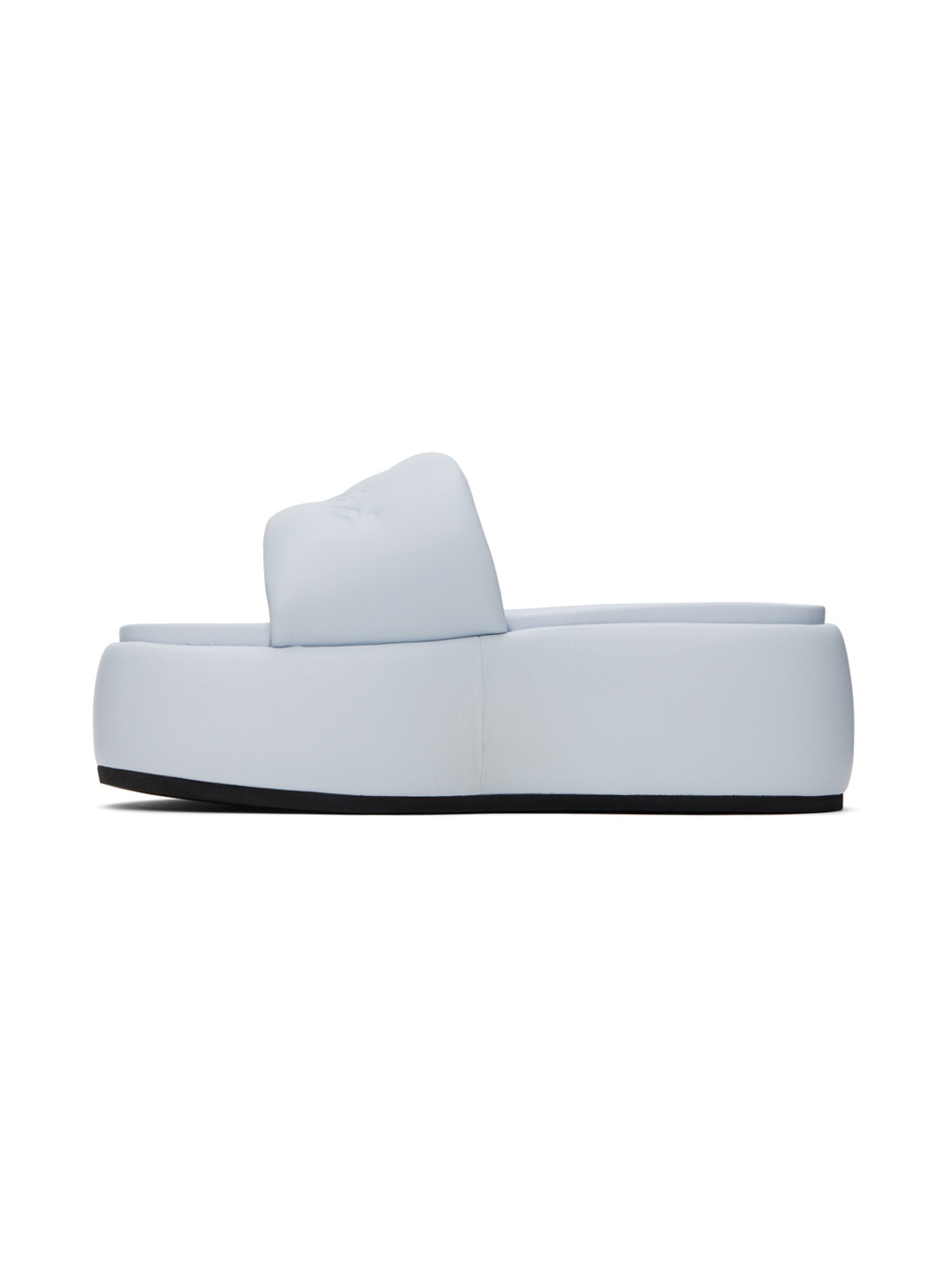 Blue Script Platform Sandals - 3