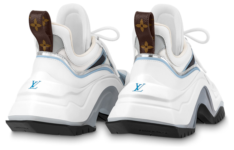 (WMNS) LOUIS VUITTON Archlight 2.0 Platform Sneakers 'White Blue Grey' 1ABI0N - 5