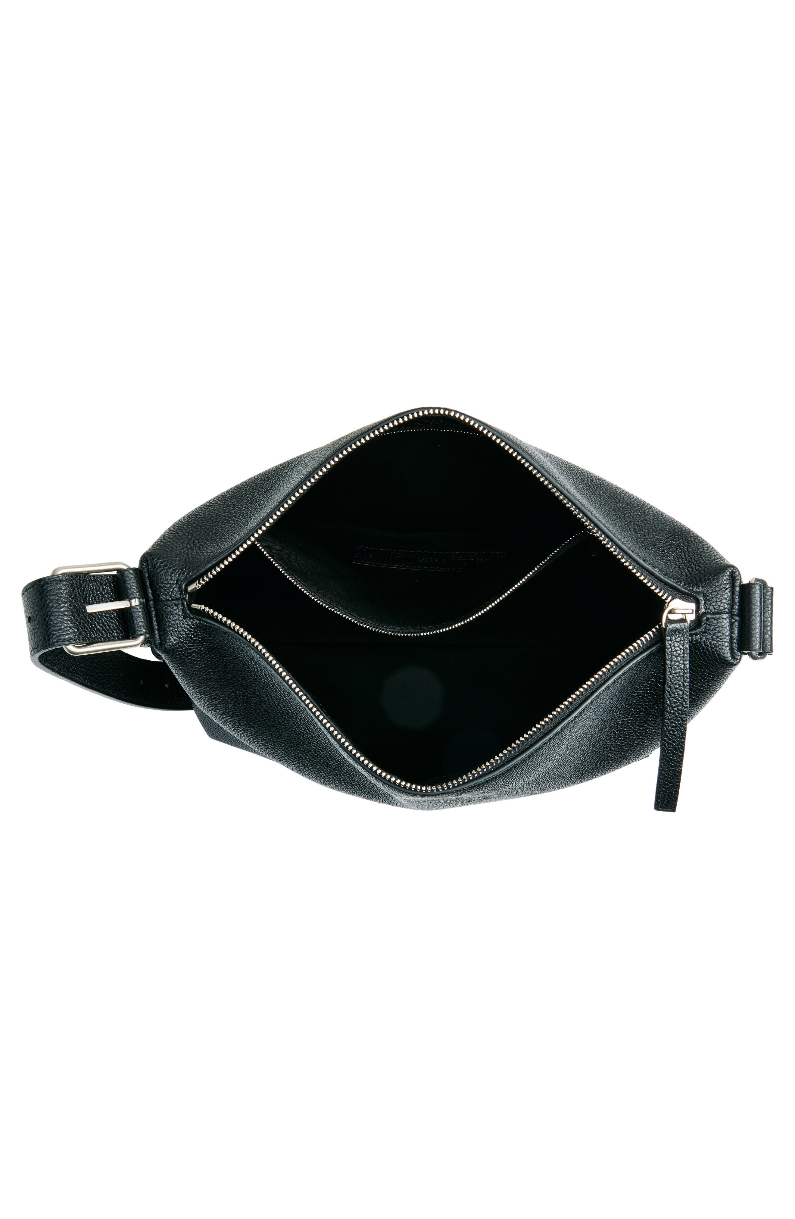 Balenciaga Small Debit Leather Messenger Bag in 1000 Black at Nordstrom - 4