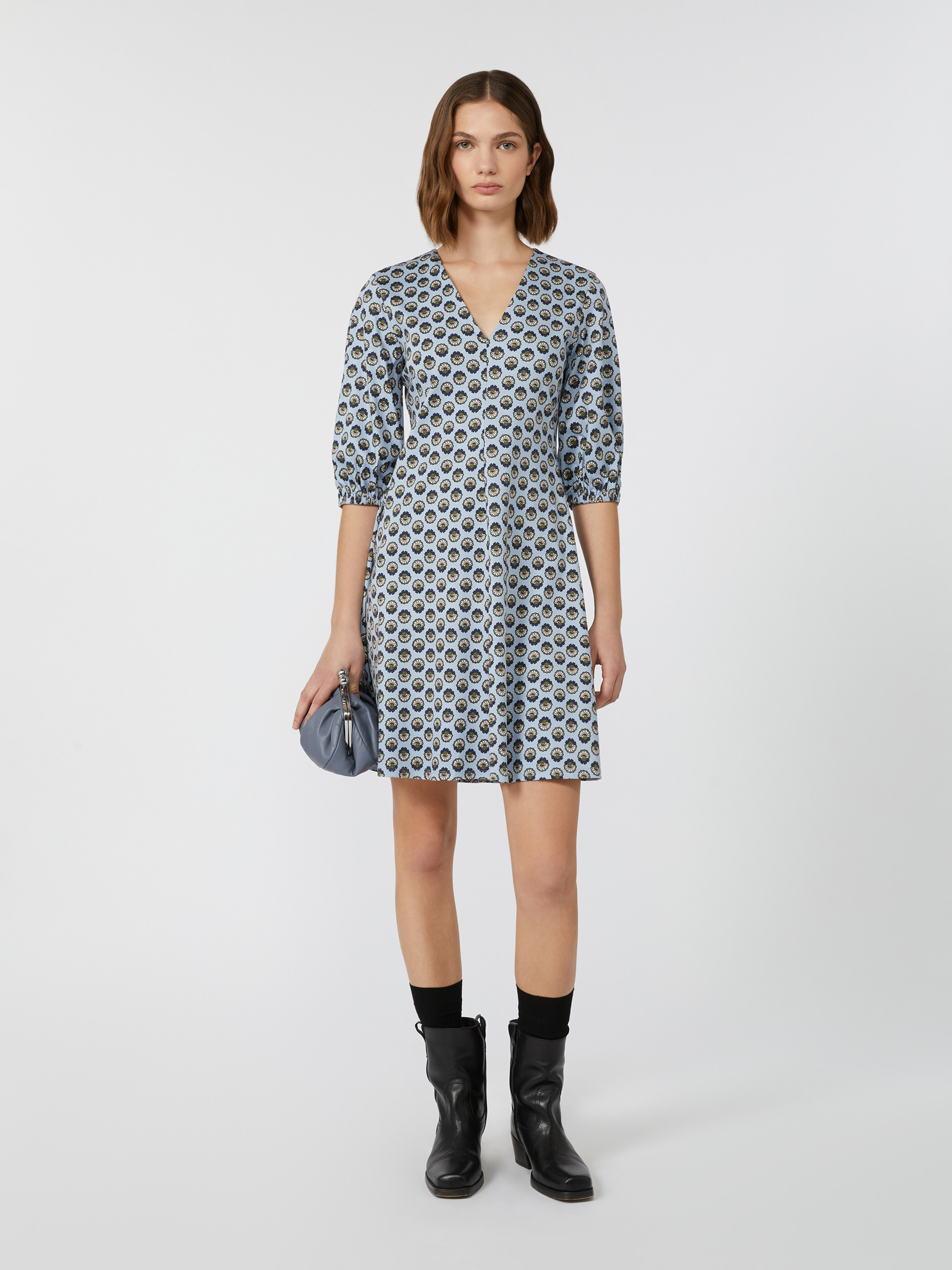 CINGHIA Short printed jersey dress - 2