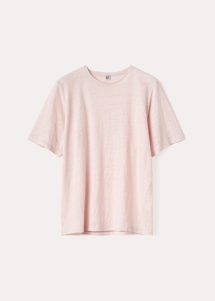 Oversized linen tee powder - 1