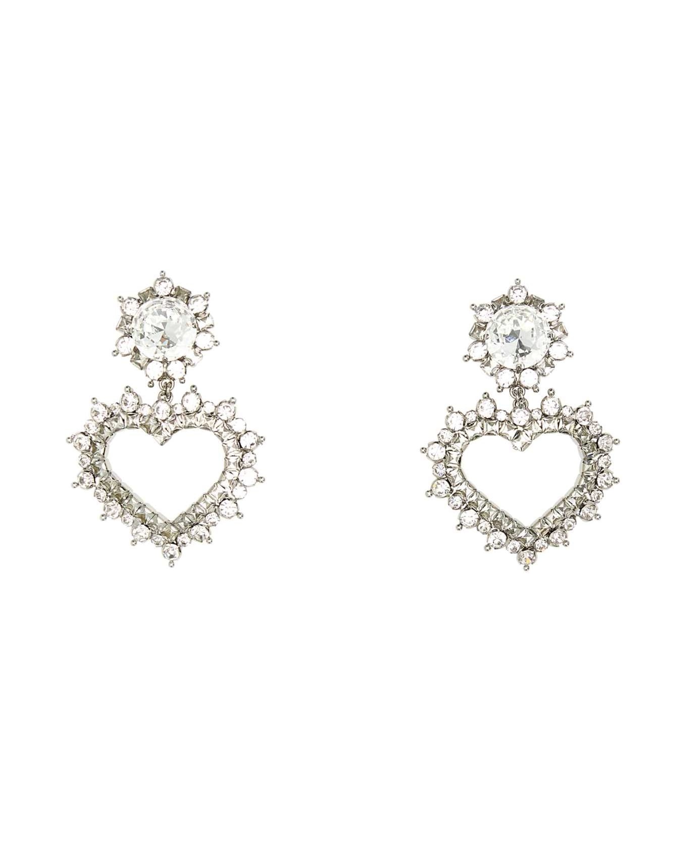 Embellished Metal Earrings - 1