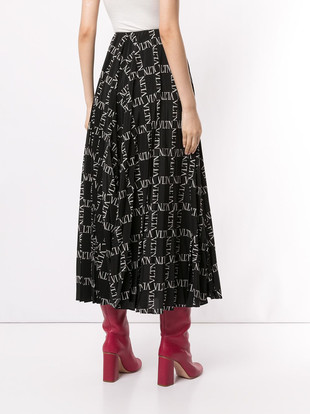 VLTN print skirt - 4