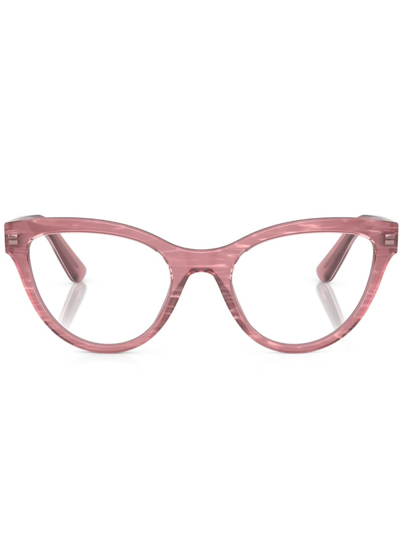 cat-eye frame clear-lenses glasses 1