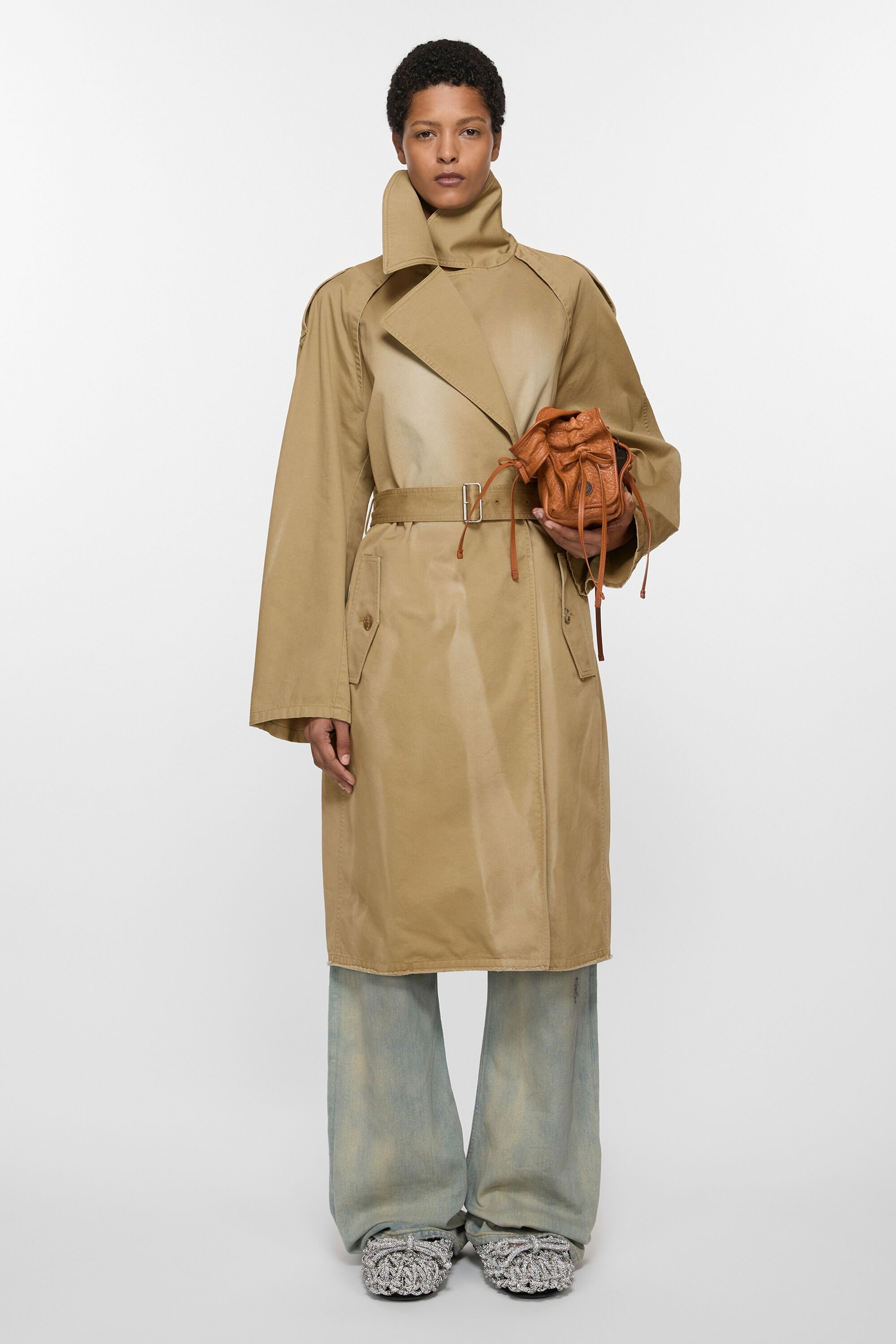 Belted coat - Mushroom beige - 2