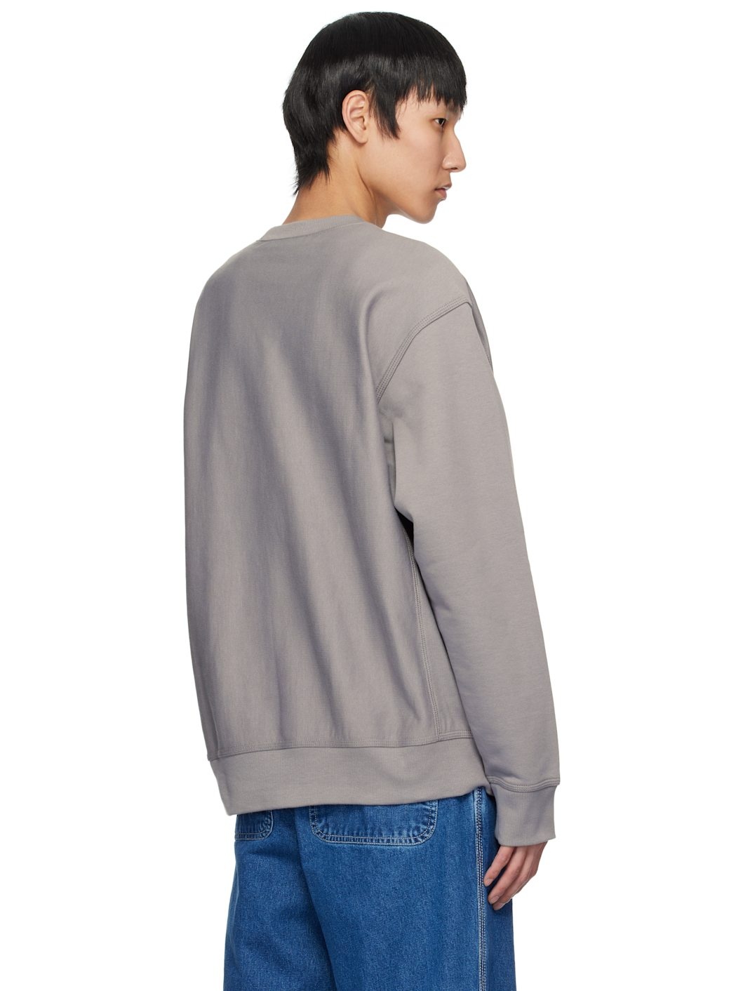 Gray American Script Sweatshirt - 3