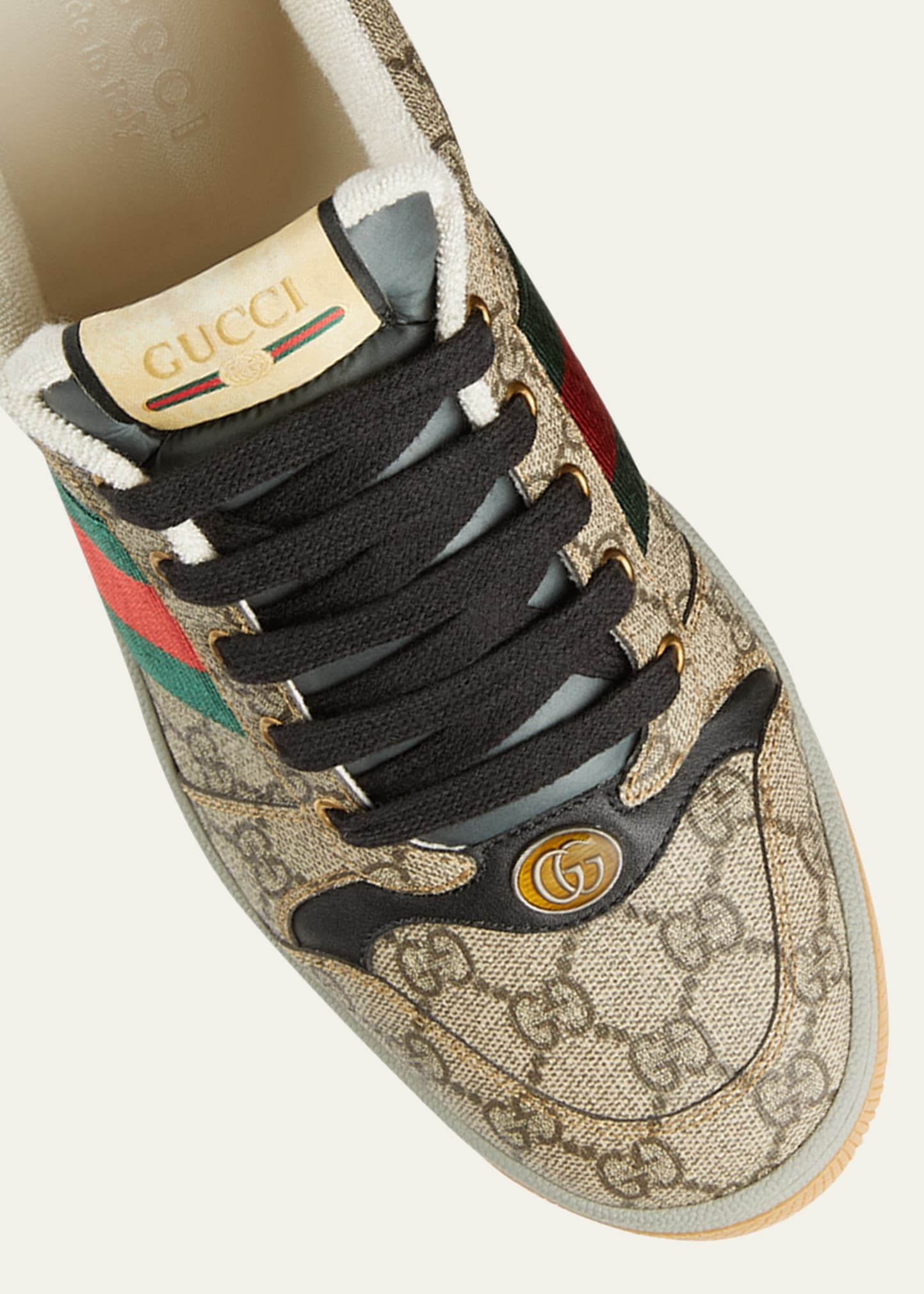 Men's Screener GG Canvas Low-Top Sneakers - 4