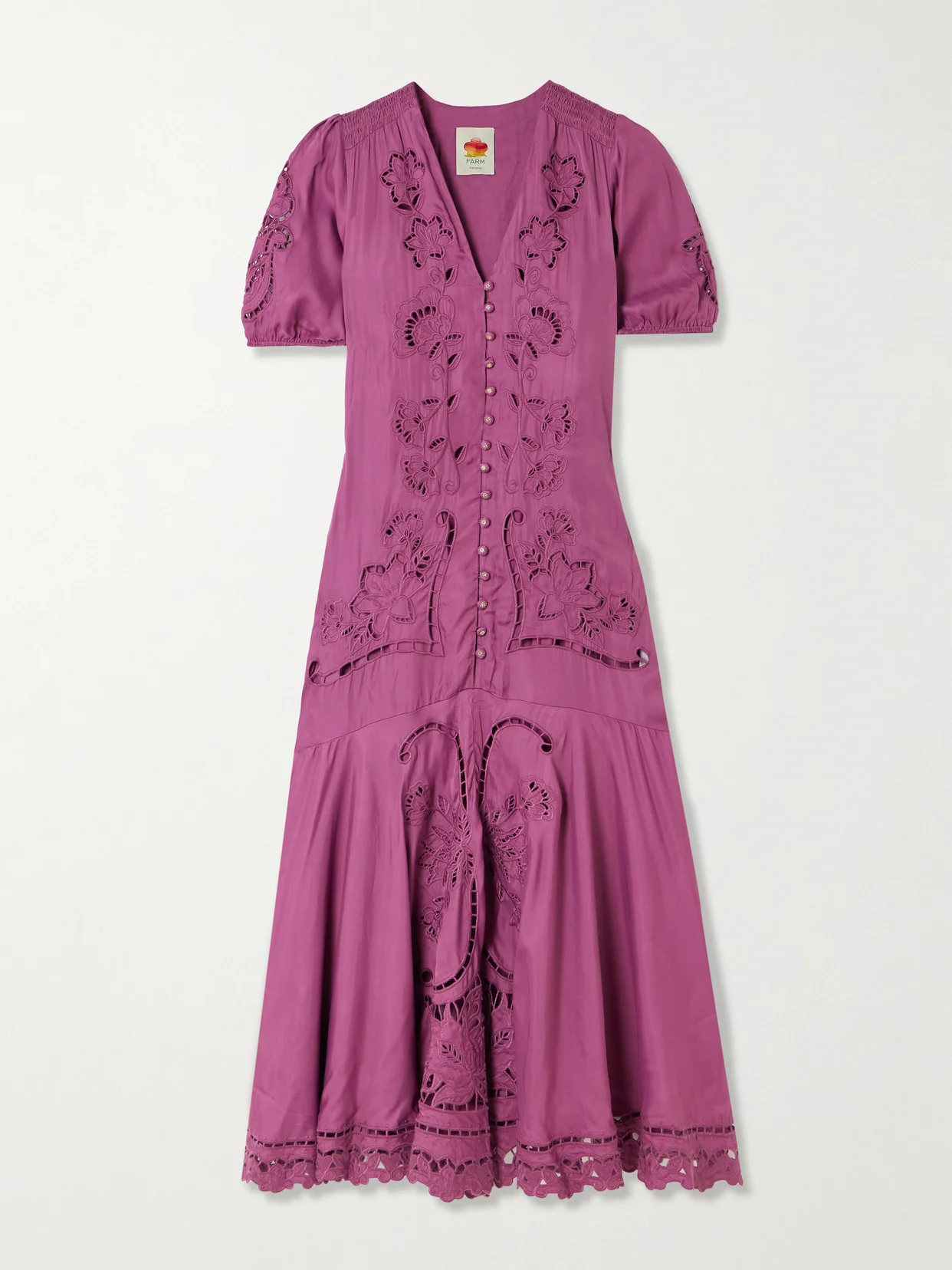 Richilieu Sateen Maxi Dress - 1