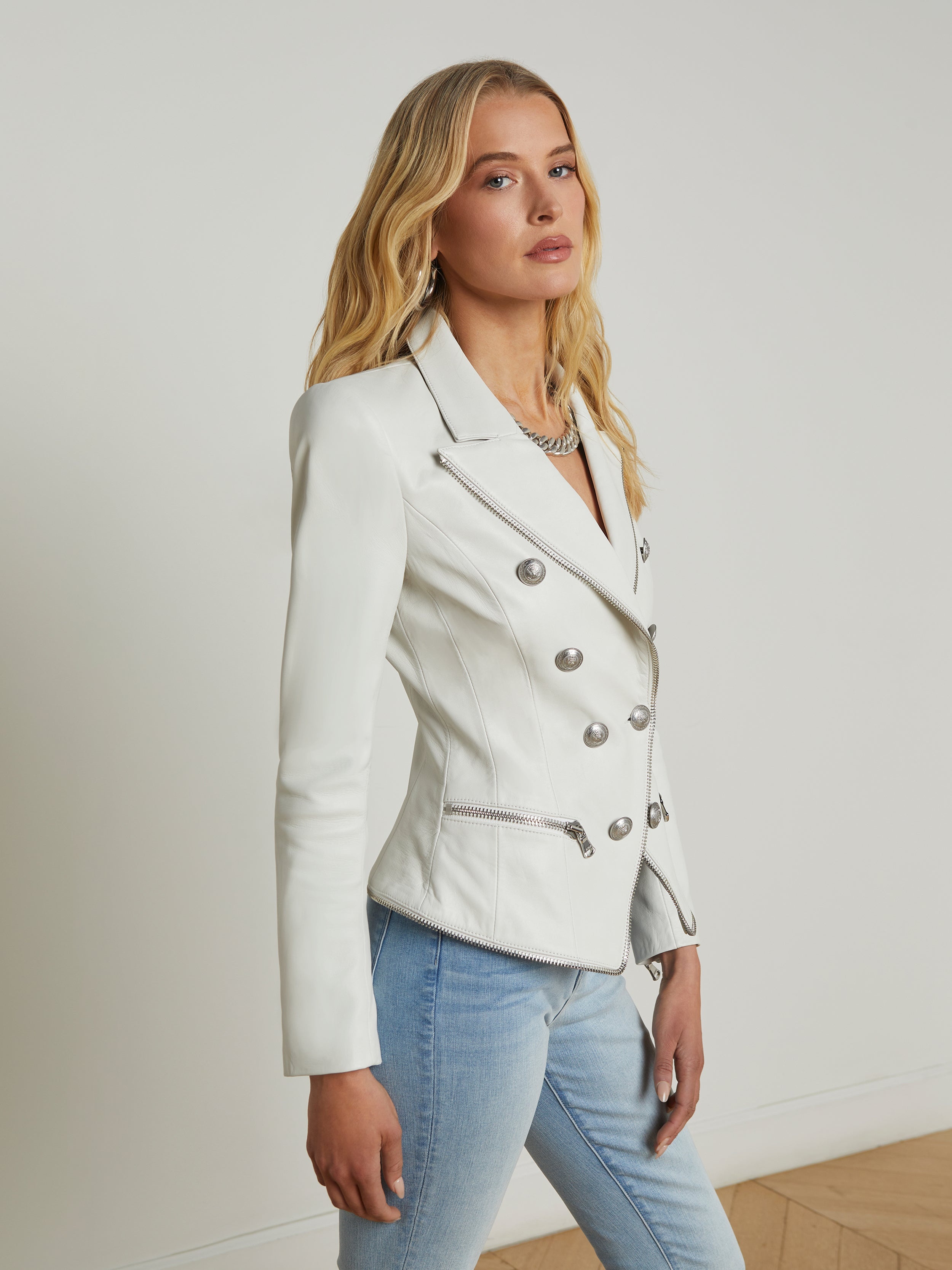 Ottilie Leather Blazer - 3