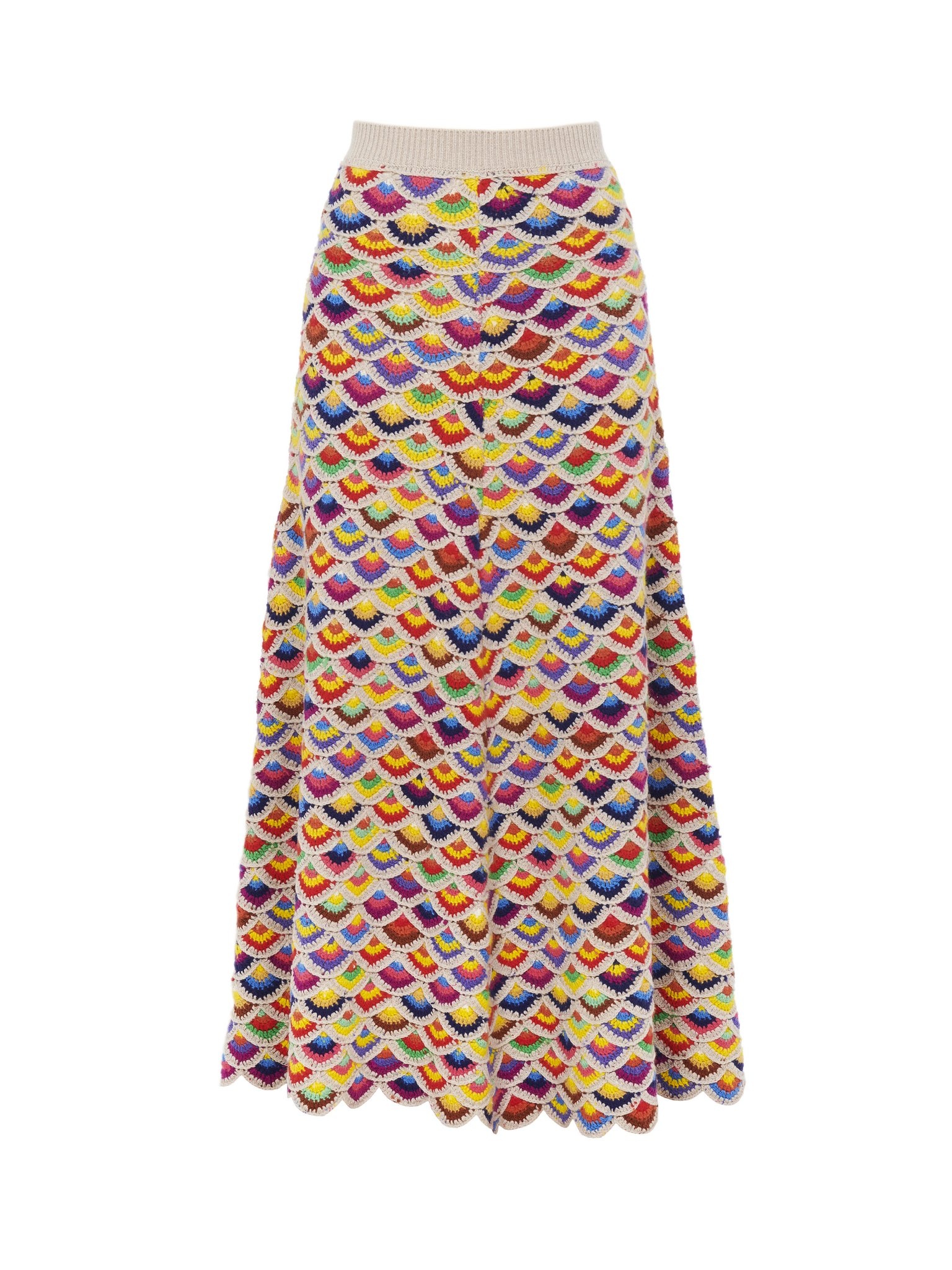CROCHET MID-LENGTH SKIRT - 1