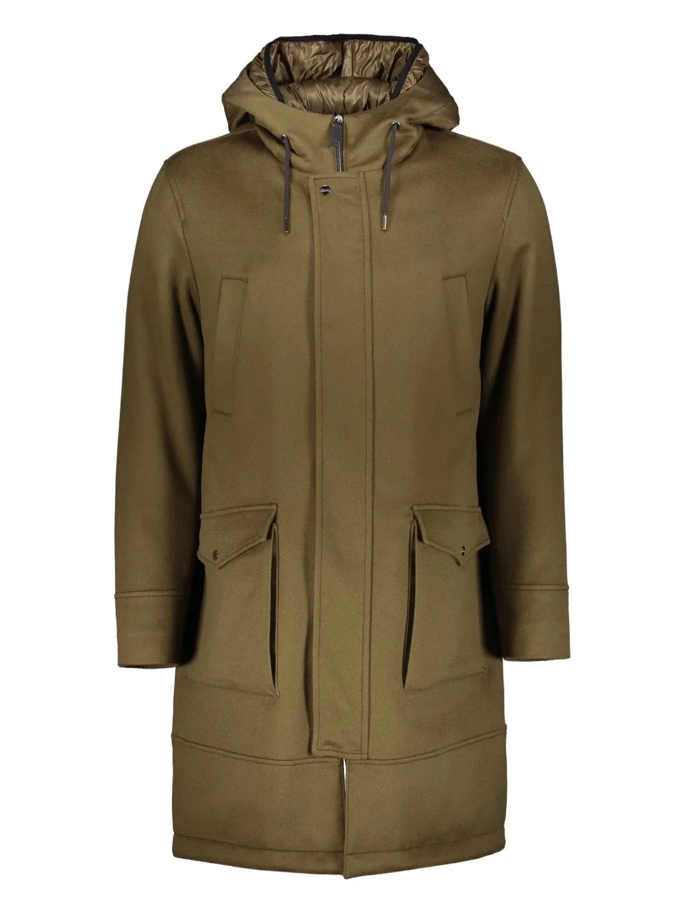 adjustable-hood pocket coat - 1